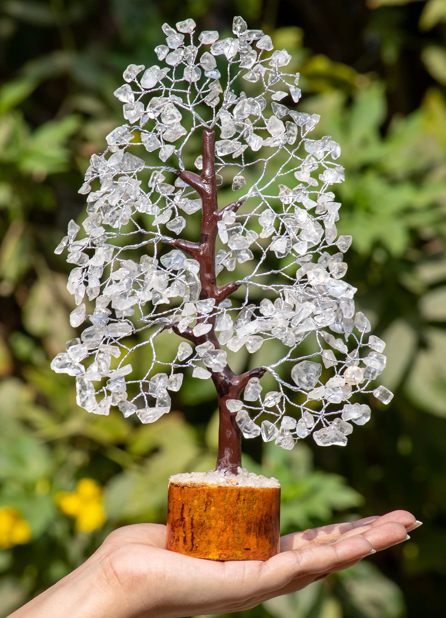 Green Jade Feng Shui Healing Crystals Tree of Life Handmade Gemstone Crystal Tree Bonsai for Spiritual Gifts Home Decor Present mum Gift for Women birthday gifts for men house warming gifts, 10-12"