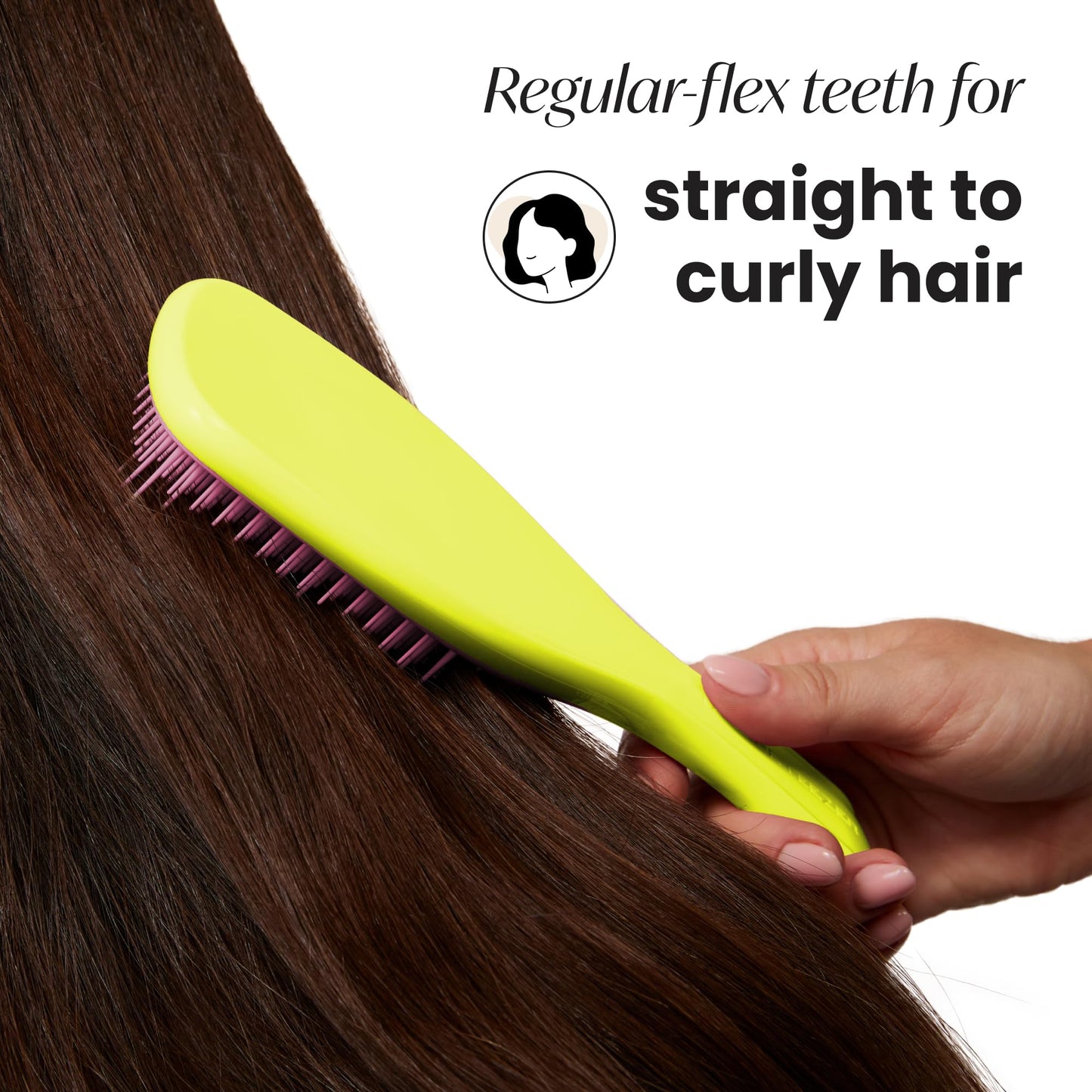 Tangle Teezer Ultimate Detangler Hairbrush - For Wet & Dry Hair - Detangling Brush for All Hair Types - Two-Tiered Teeth Reduce Breakage & Eliminate Knots - Millennial Pink