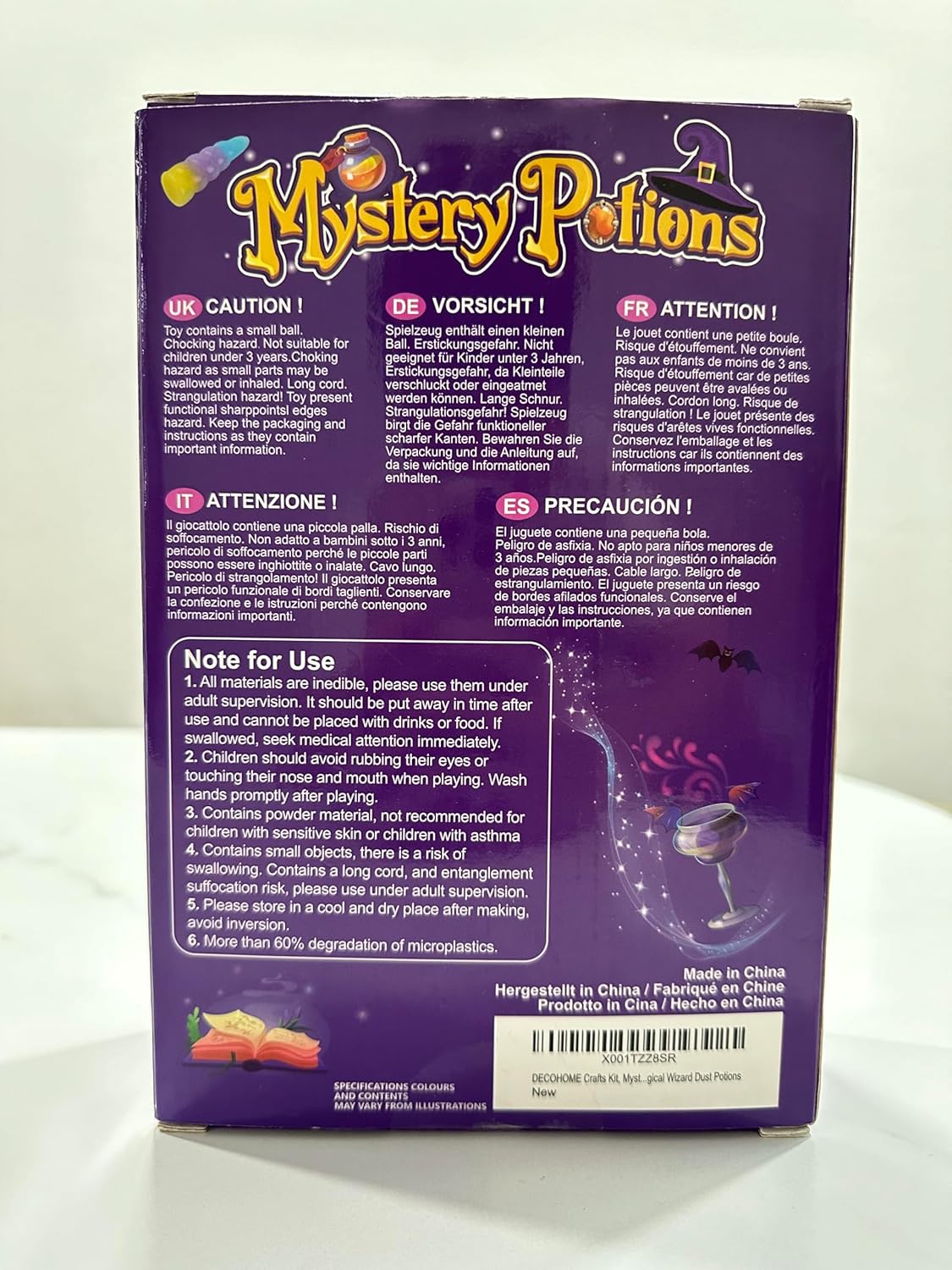 DECOHOME Mystery Potions Kit for Kids, 20 Magic Mix Wizard Potion Bottles, Craft Toys Creative Christmas Birthday Gifts for Boys & Girls Age 6 7 8 9 10+