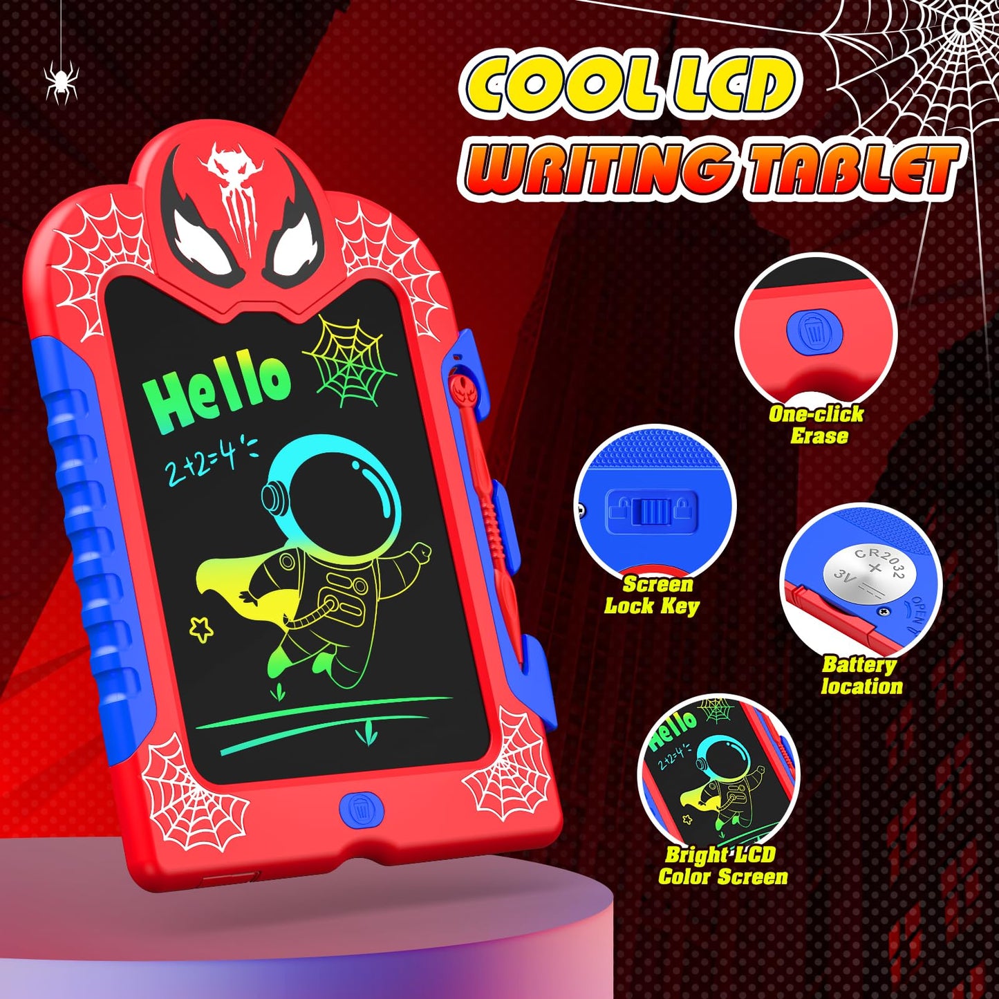 Braxel Toys for 3-8 Year Old Boys Girls, 8.5inch Drawing Pad Toddler Toys LCD Writing Tablet, Doodle Board Travel Games Plane Activities for Kids 1st Birthday Gifts for Boys Girls