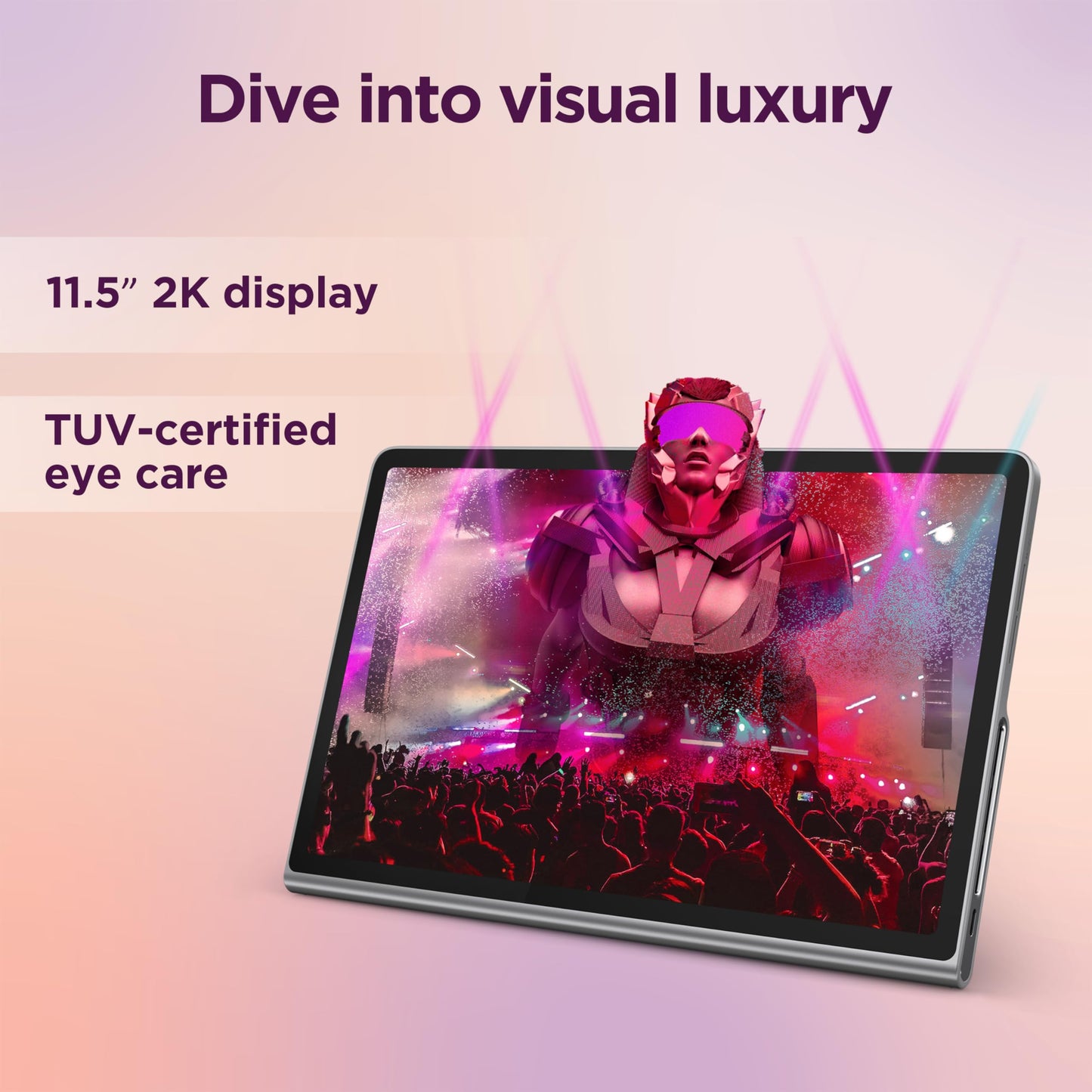 Lenovo Tab M11 Android Tablet | 11 Inch Full HD 1200p | 128 GB | Lenovo Tab Pen | WiFi | 4 GB RAM | Luna Grey | Designed for Portable Entertainment