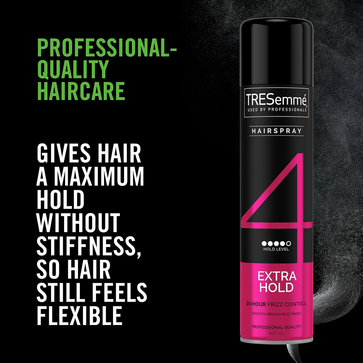TRESemmé Extra Hold Hairspray 24-hour frizz control for a smooth finish 400 ml