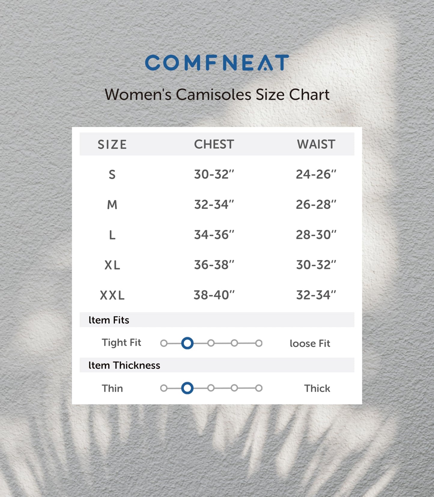 Comfneat Women's 4-Pack Slim-Fit Camisoles Adjustable Spaghetti Strap Cotton Top Undershirt
