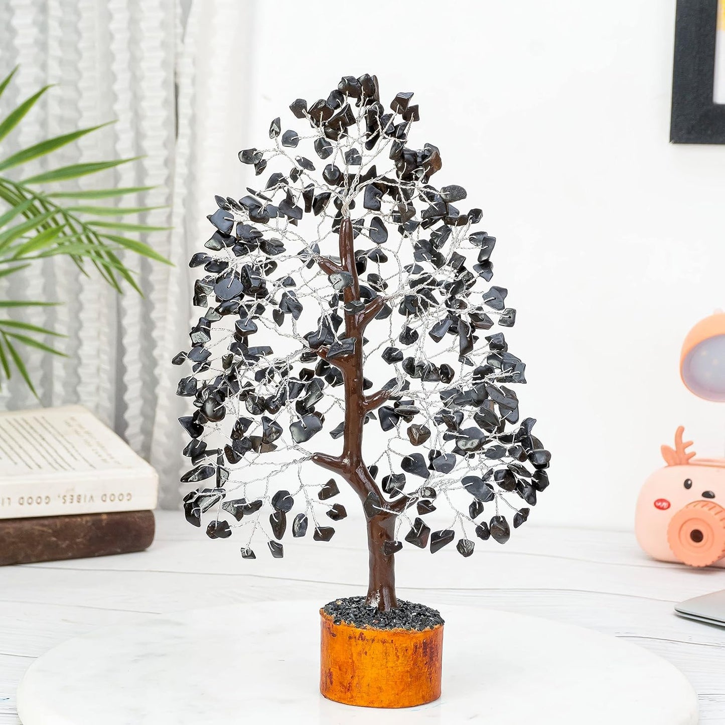 Green Jade Feng Shui Healing Crystals Tree of Life Handmade Gemstone Crystal Tree Bonsai for Spiritual Gifts Home Decor Present mum Gift for Women birthday gifts for men house warming gifts, 10-12"