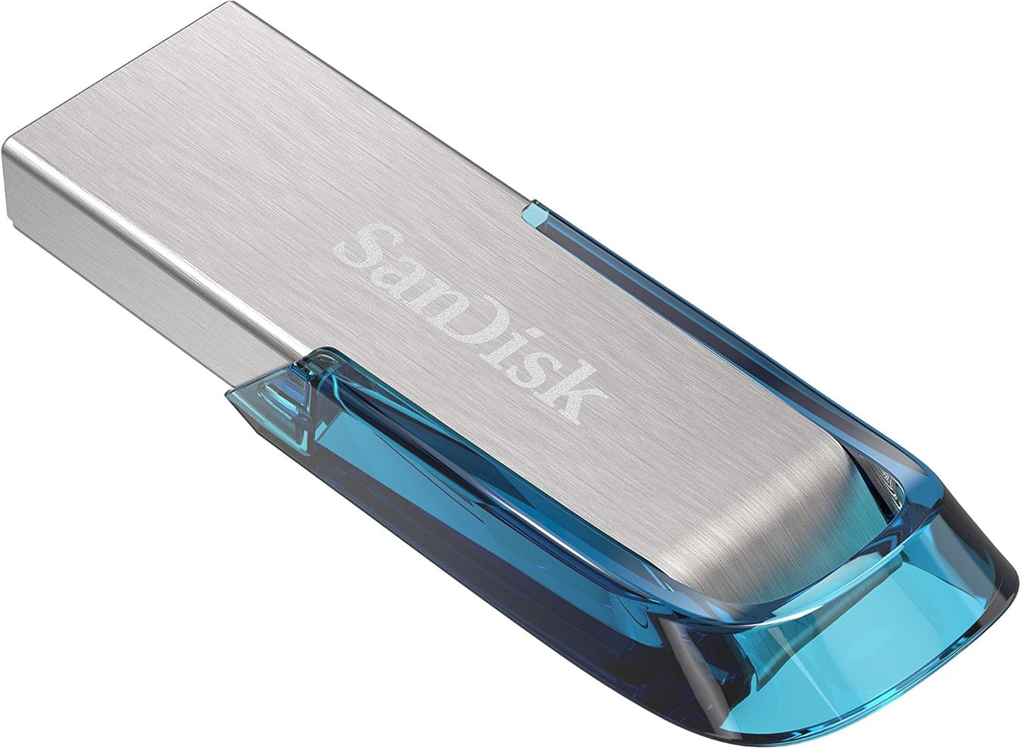 SanDisk 128GB Ultra Flair USB 3.0 Flash Drive USB stick, Memory stick with transfer speeds up to 150 MB/s, Password protection, Durable, Sleek Metal Casing Silver/Black