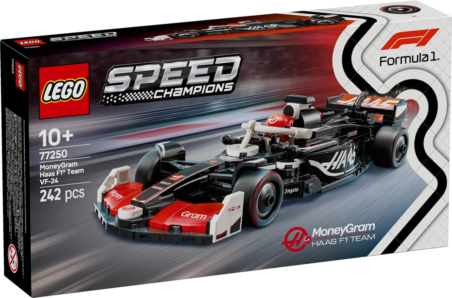 LEGO Speed Champions Ferrari SF-24 F1 Race Car Toy with a Collectible Formula 1 Driver Minifigure - Model Kits for 10+ Year Old Boys & Girls or Adult Motorsport Fans 77242