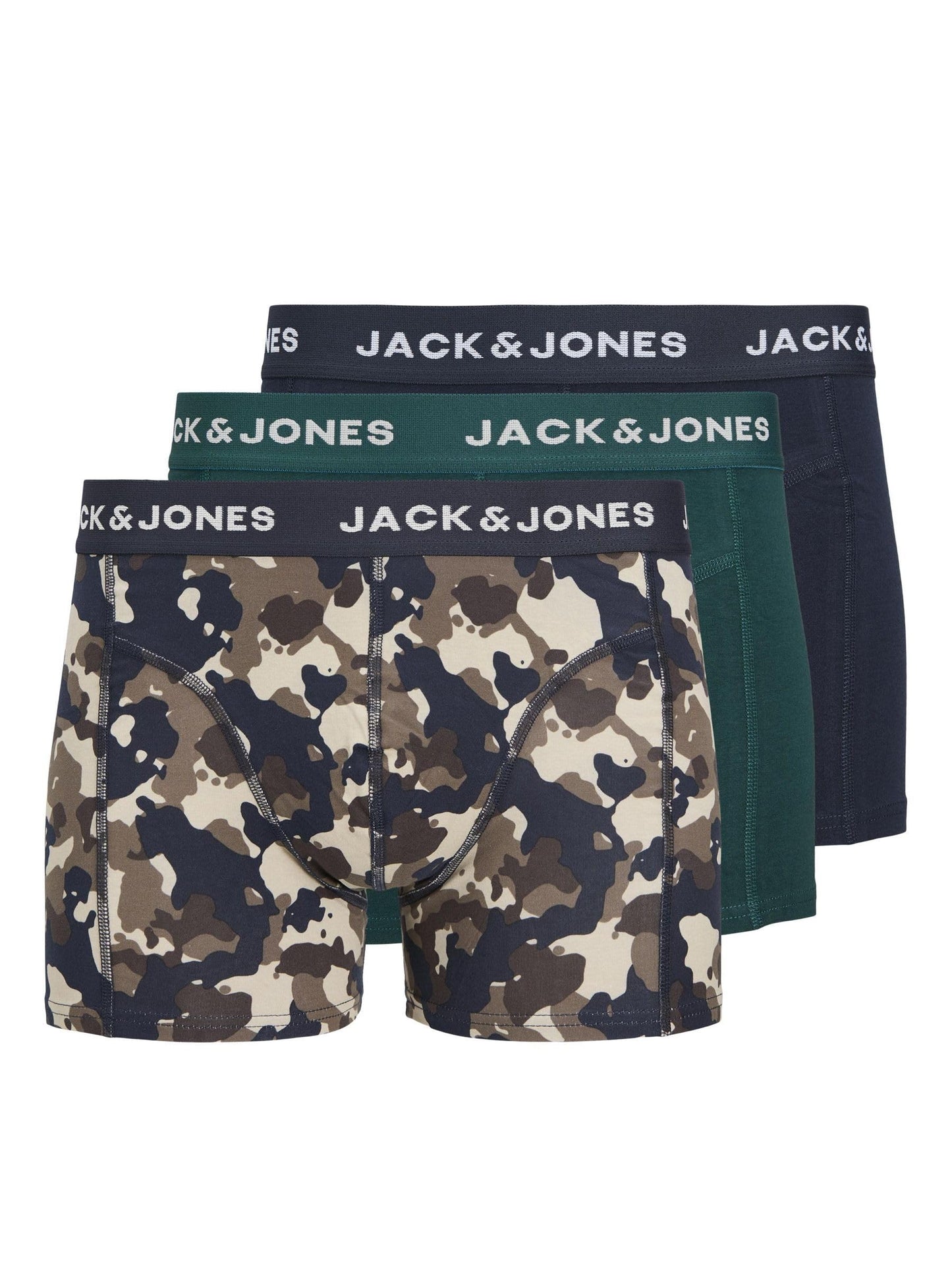 JACK & JONES Men's Trunks 3 Boxer Multipack