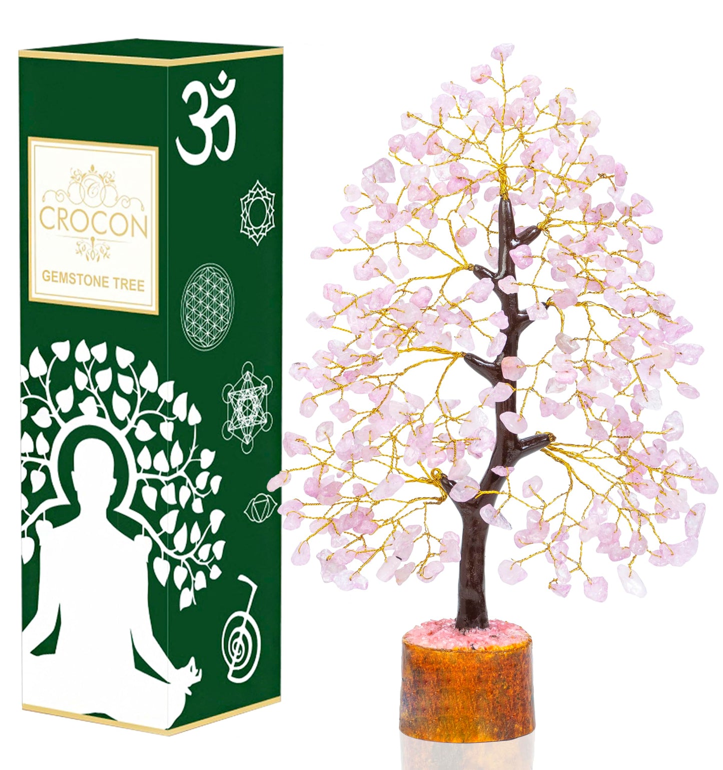 Green Jade Feng Shui Healing Crystals Tree of Life Handmade Gemstone Crystal Tree Bonsai for Spiritual Gifts Home Decor Present mum Gift for Women birthday gifts for men house warming gifts, 10-12"
