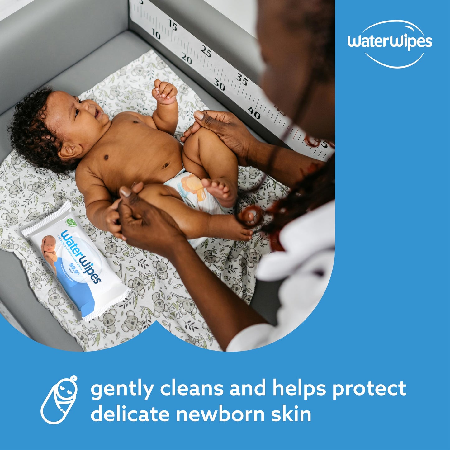 WaterWipes Original Baby Wipes, 720 Count (12 Packs), 99.9% Water, 3-In-1 Cleans, Cares, Protects, Unscented, Packaging May Vary