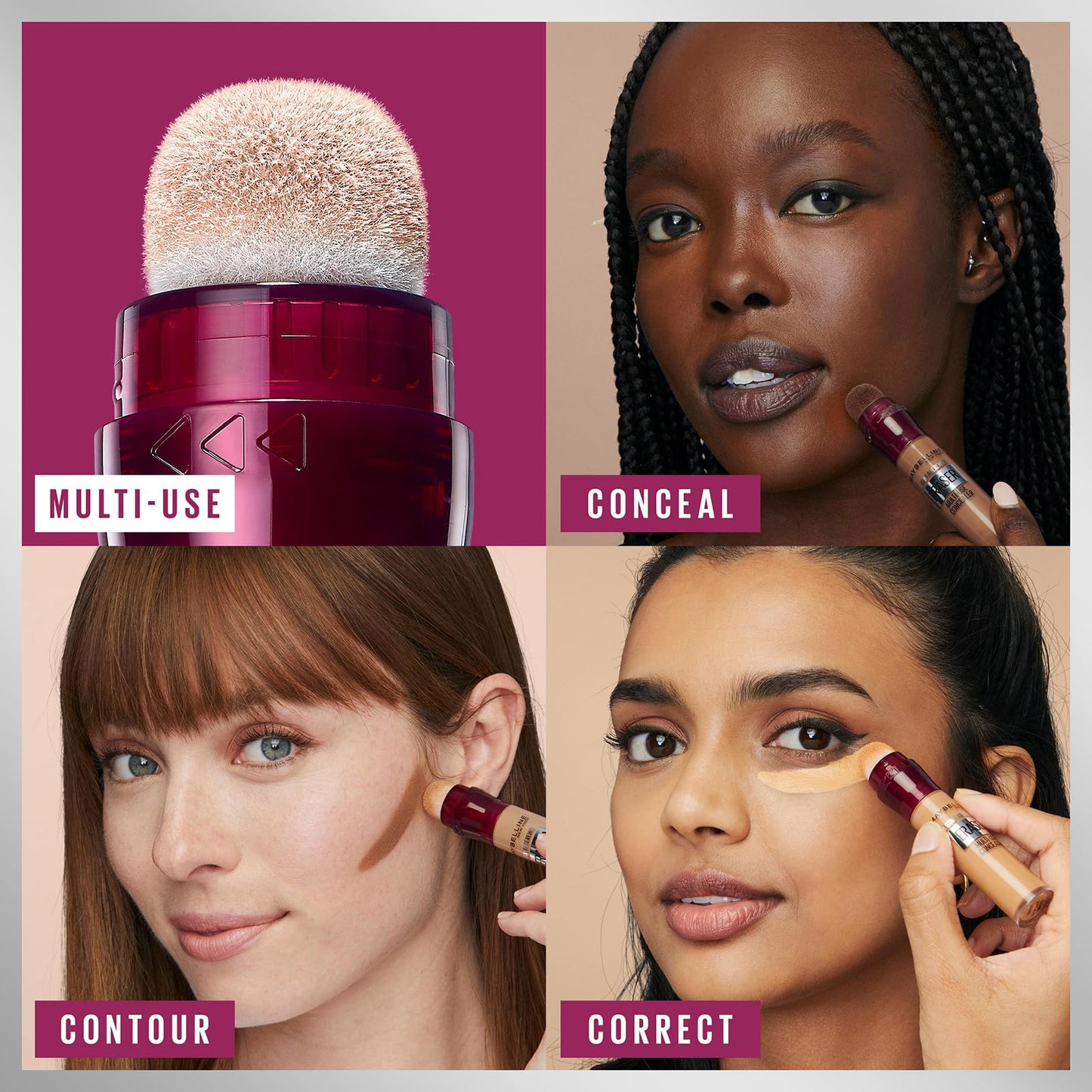 Maybelline Concealer Instant Anti Age Eraser Eye Concealer, Dark Circles and Blemish Concealer, Ultra Blendable Formula 00 Ivory