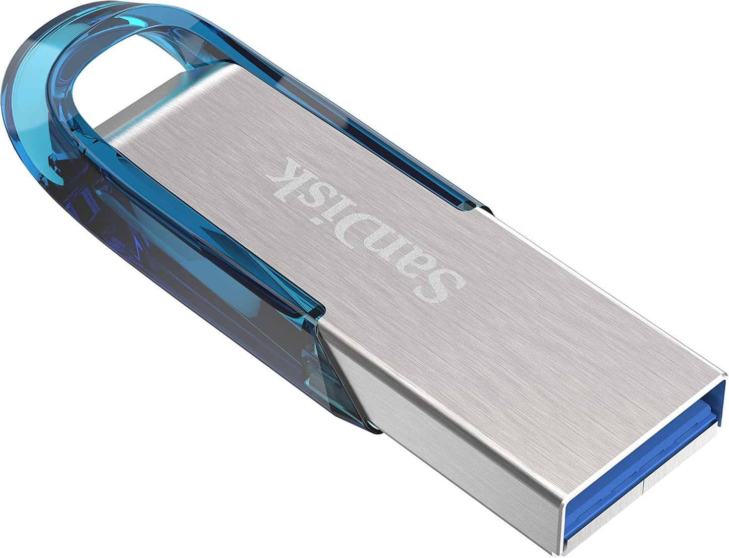 SanDisk 128GB Ultra Flair USB 3.0 Flash Drive USB stick, Memory stick with transfer speeds up to 150 MB/s, Password protection, Durable, Sleek Metal Casing Silver/Black