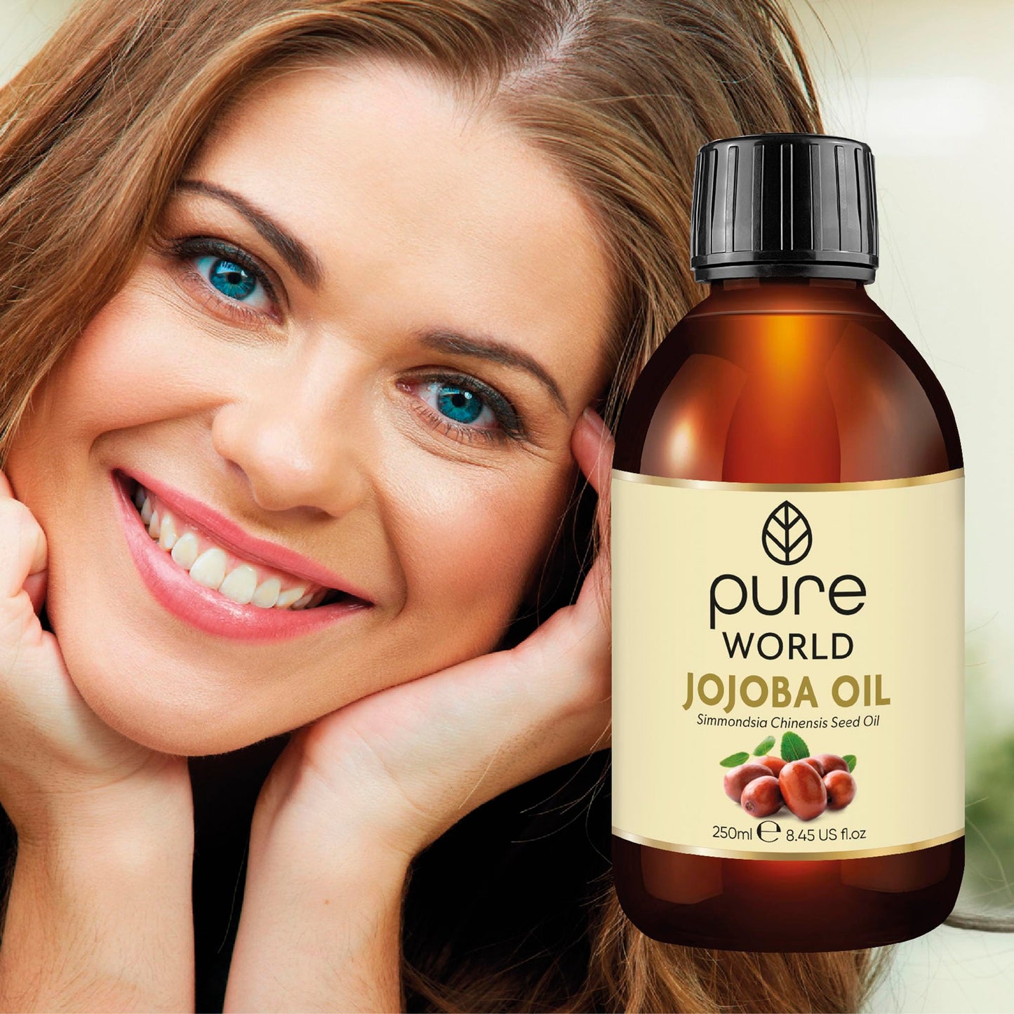 Pure World Natural Castor Oil 250ML Cold & Freshly Pressed 100% Pure and Undiluted Hexane Free Nourish Your Skin and Hair Eyebrows, Nails, Beard, Hair, Eyelash Growth Food Grade