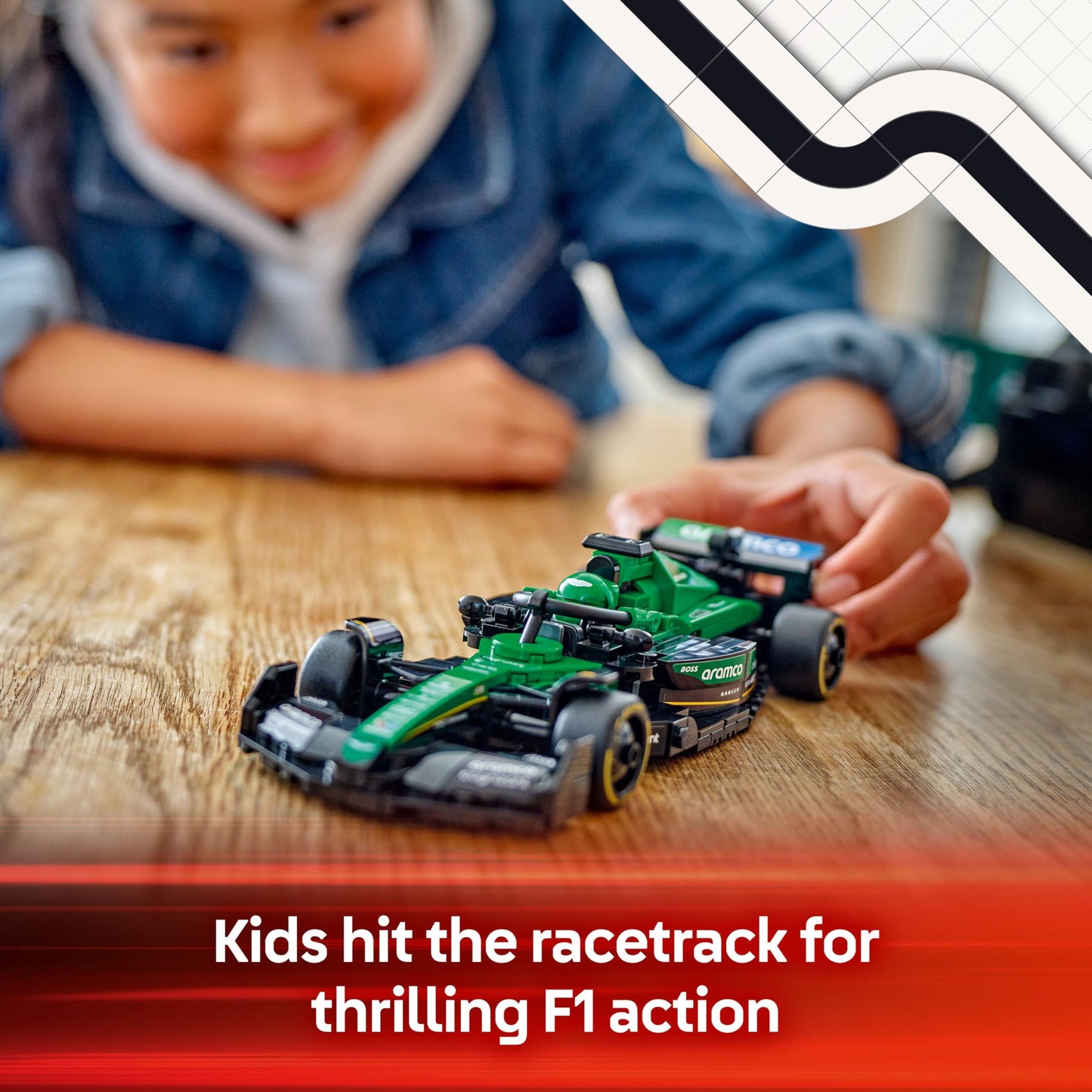 LEGO Speed Champions Ferrari SF-24 F1 Race Car Toy with a Collectible Formula 1 Driver Minifigure - Model Kits for 10+ Year Old Boys & Girls or Adult Motorsport Fans 77242