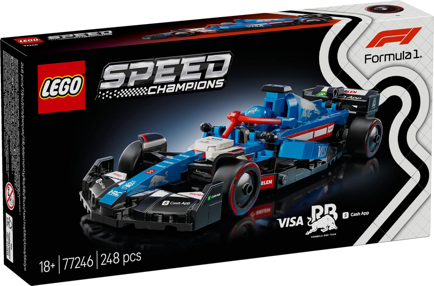 LEGO Speed Champions Ferrari SF-24 F1 Race Car Toy with a Collectible Formula 1 Driver Minifigure - Model Kits for 10+ Year Old Boys & Girls or Adult Motorsport Fans 77242