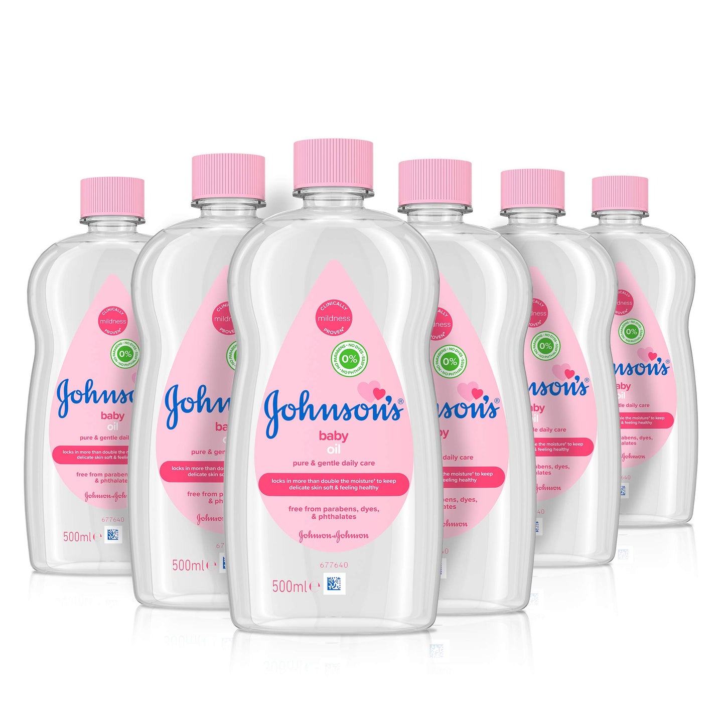 Johnson's Baby Oil (1 x 500 ml) Moisturising Baby Oil to Protect Delicate and Dry Skin, Hypoallergenic and pH-Balanced, Ideal for Massage, Moisturiser for Dry Skin to Soften Hands and Body