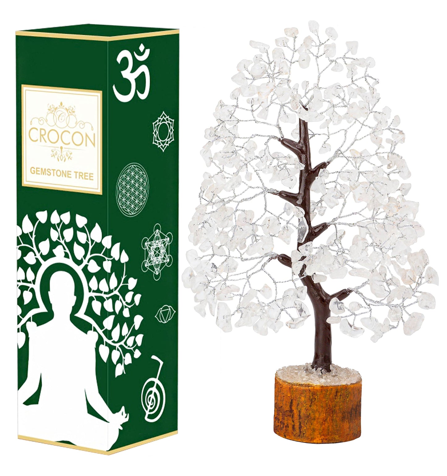 Green Jade Feng Shui Healing Crystals Tree of Life Handmade Gemstone Crystal Tree Bonsai for Spiritual Gifts Home Decor Present mum Gift for Women birthday gifts for men house warming gifts, 10-12"