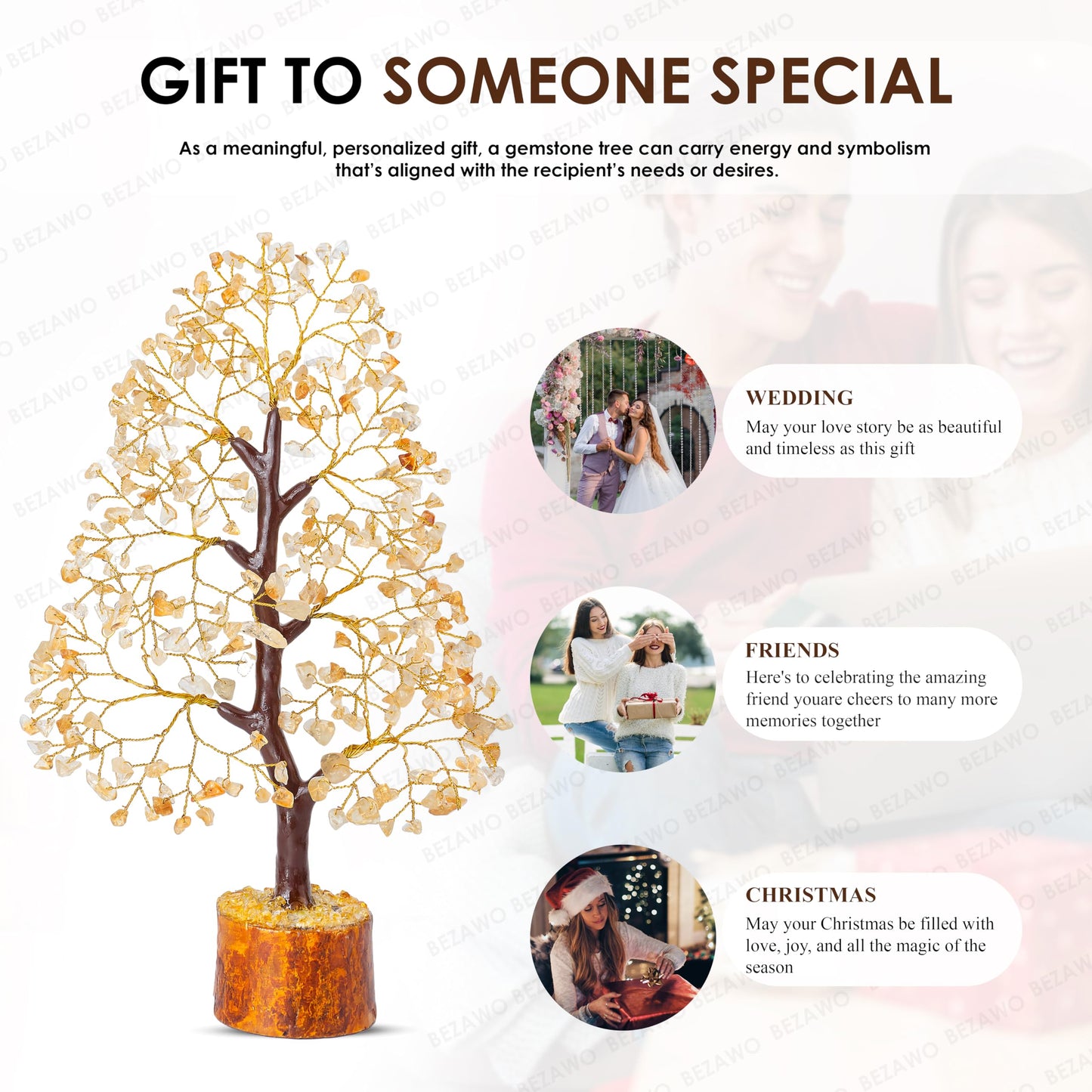 Green Jade Feng Shui Healing Crystals Tree of Life Handmade Gemstone Crystal Tree Bonsai for Spiritual Gifts Home Decor Present mum Gift for Women birthday gifts for men house warming gifts, 10-12"