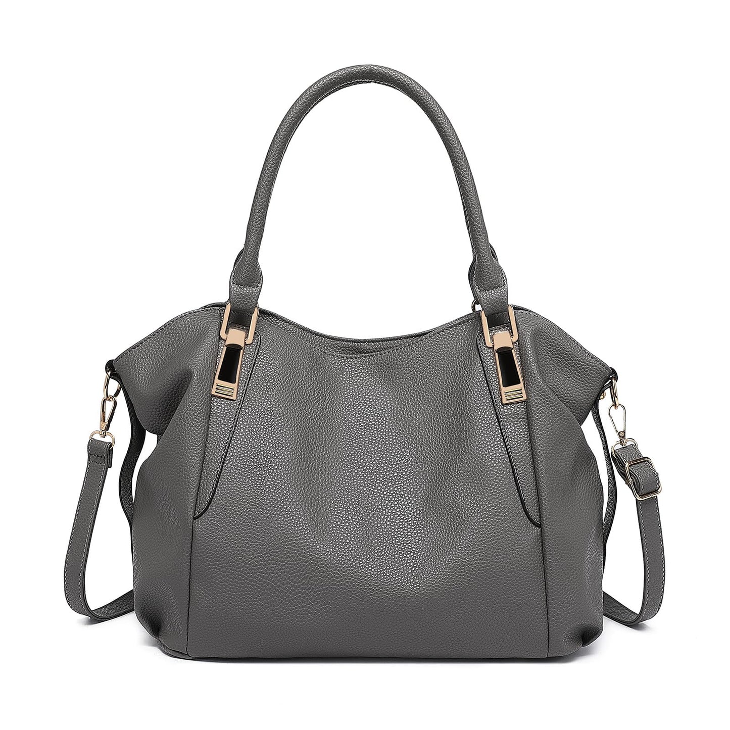 Miss Lulu Women Tote Bag, Soft PU Leather Shoulder Bag, Fashion Large Handbag for Working Ladies, Simple Elegant for Office Travel School Library Shopping