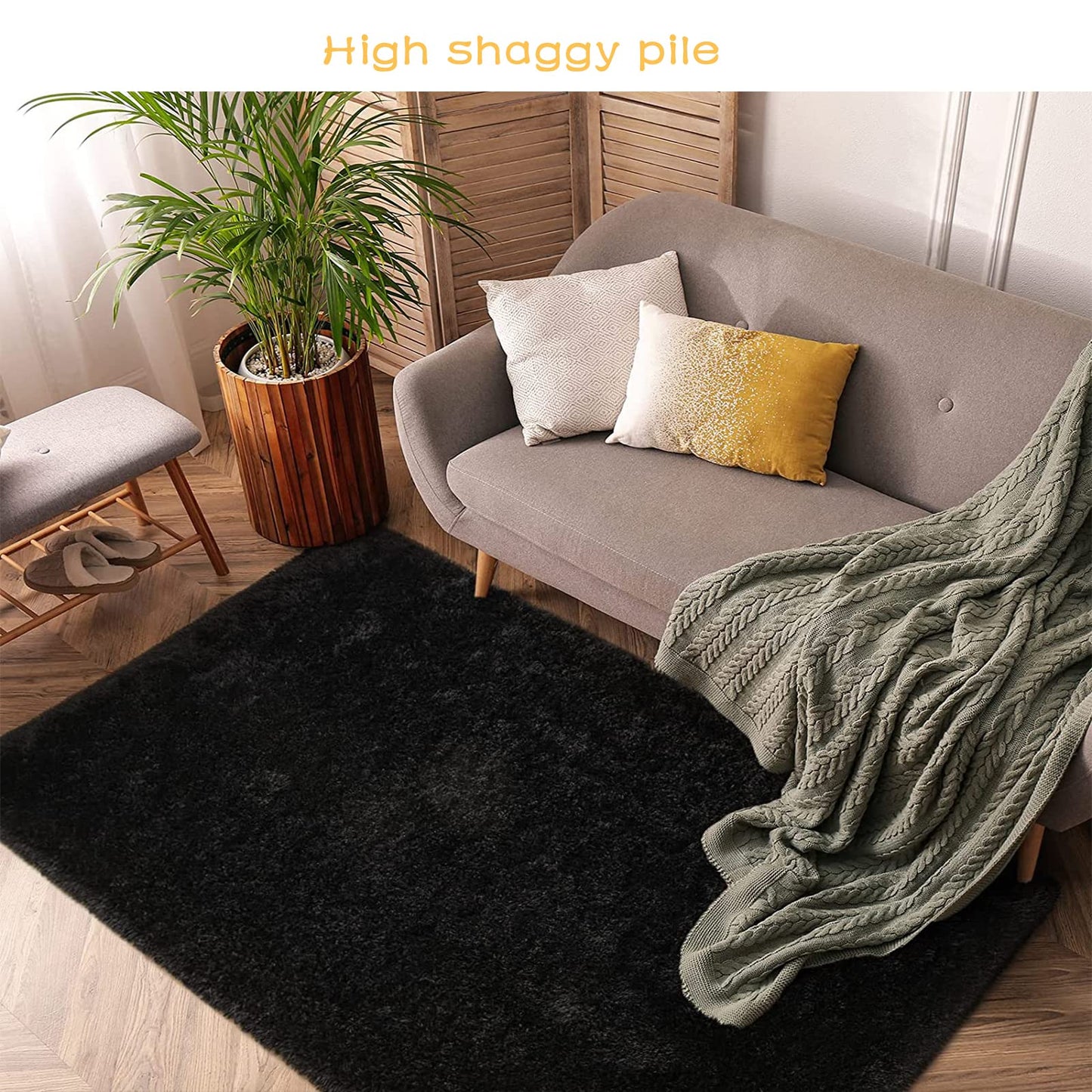 GJWLaie Rugs Living Room Grey Area Rugs for Bedroom Anti Silp Soft Shaggy Tie-Dye Plush Fluffy Living Room Rug Indoor Home Kidsroom Decor Carpet(Grey 120 * 160cm)