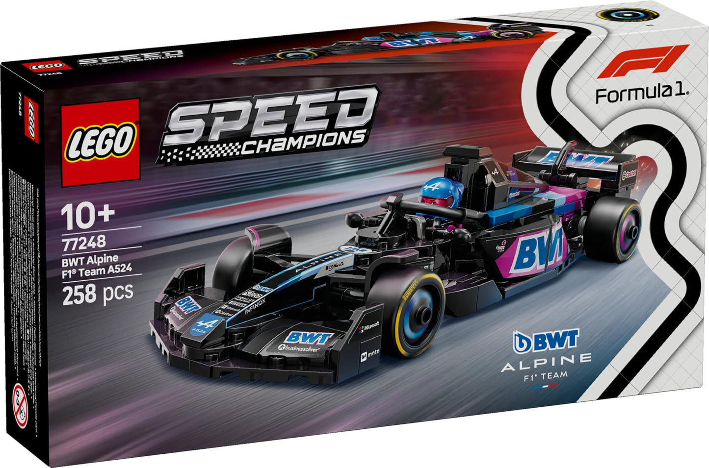 LEGO Speed Champions Ferrari SF-24 F1 Race Car Toy with a Collectible Formula 1 Driver Minifigure - Model Kits for 10+ Year Old Boys & Girls or Adult Motorsport Fans 77242