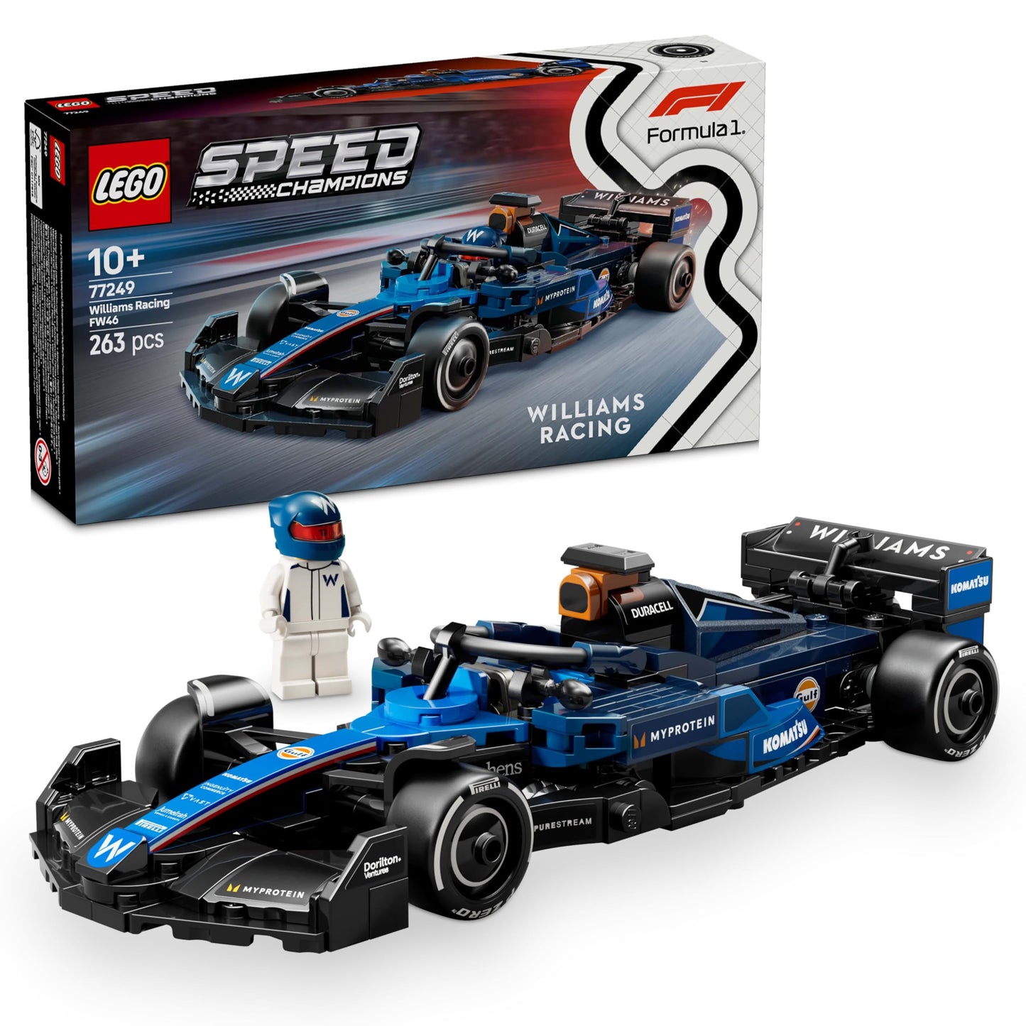 LEGO Speed Champions Ferrari SF-24 F1 Race Car Toy with a Collectible Formula 1 Driver Minifigure - Model Kits for 10+ Year Old Boys & Girls or Adult Motorsport Fans 77242