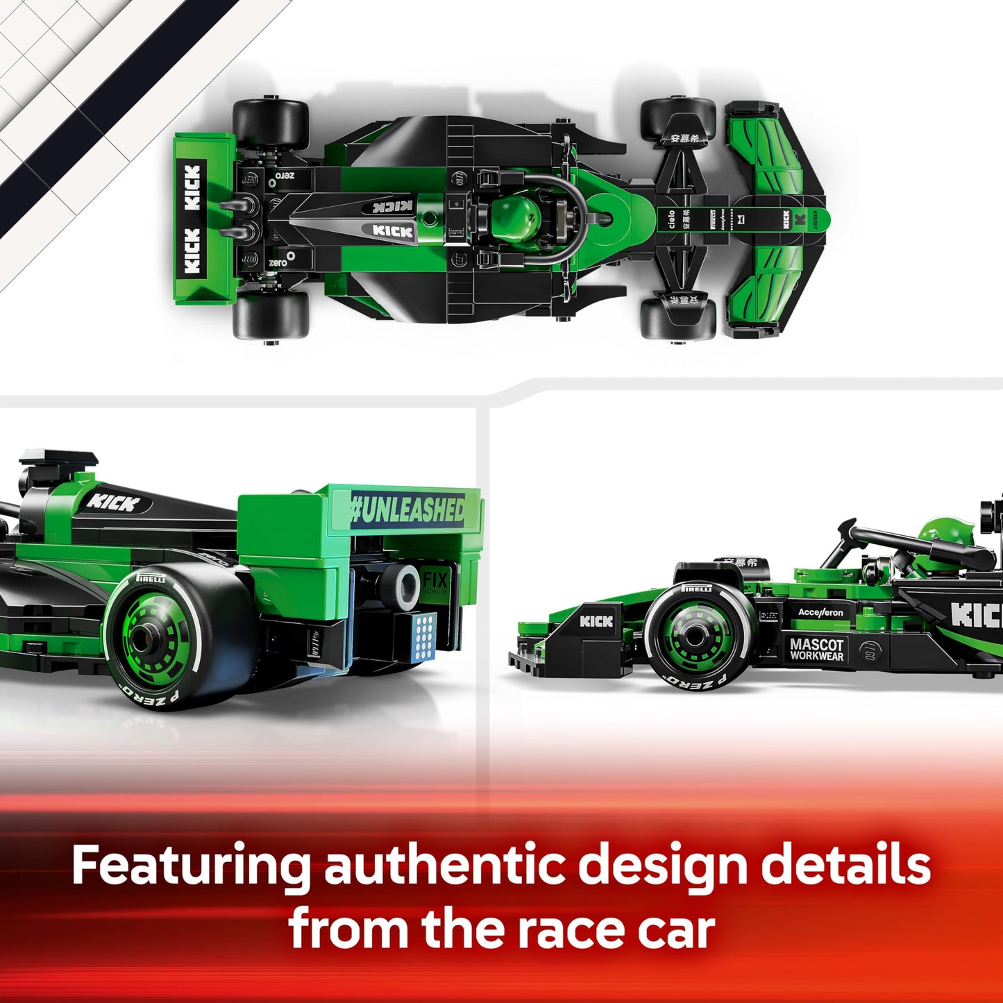 LEGO Speed Champions Ferrari SF-24 F1 Race Car Toy with a Collectible Formula 1 Driver Minifigure - Model Kits for 10+ Year Old Boys & Girls or Adult Motorsport Fans 77242