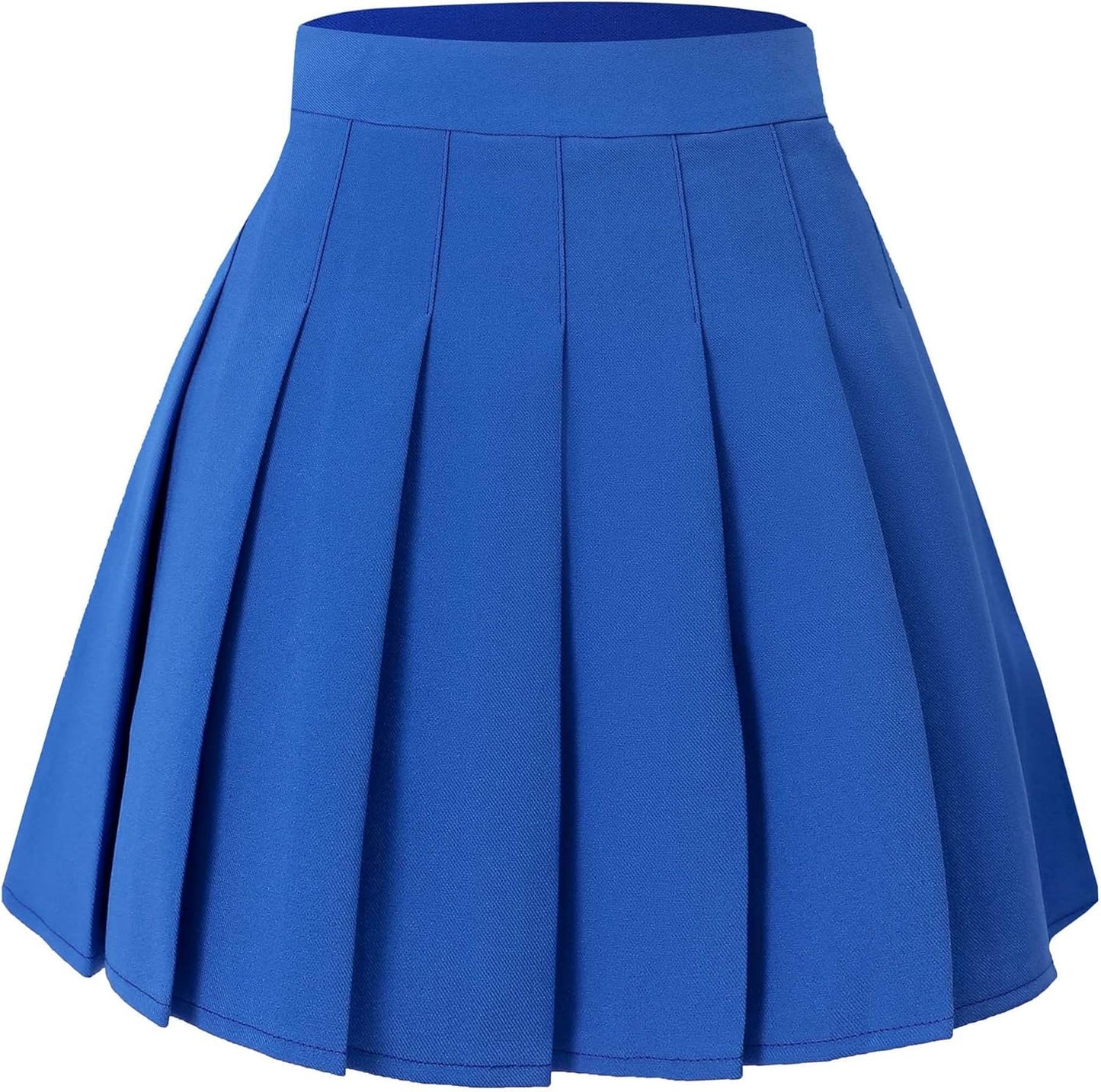 Hoerev Women Girls Short High Waist Pleated Skater Tennis School Skirt