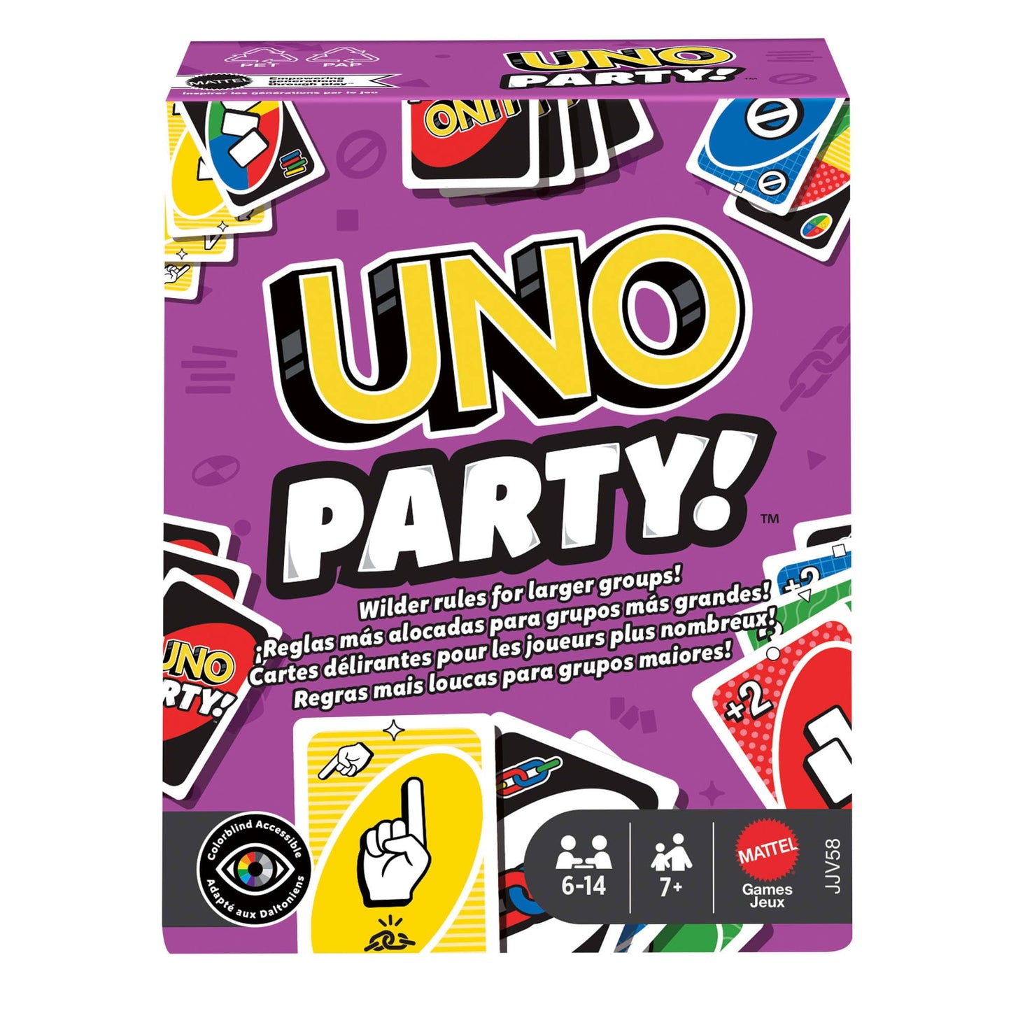 Mattel Games UNO, Classic Card Game for Kids and Adults for Family Game Night, Use as a Travel Game or Engaging Gift for Kids, 2 to 10 Players, Ages 7 and Up, W2087
