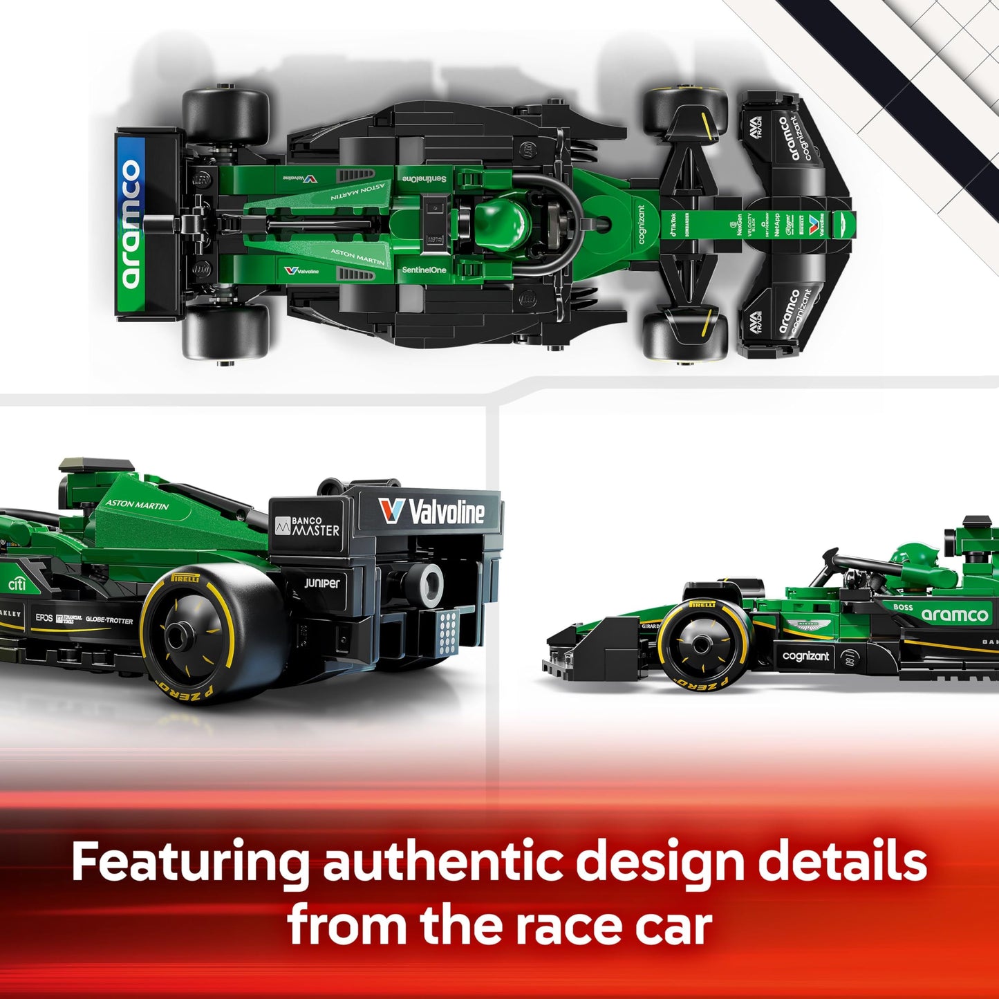LEGO Speed Champions Ferrari SF-24 F1 Race Car Toy with a Collectible Formula 1 Driver Minifigure - Model Kits for 10+ Year Old Boys & Girls or Adult Motorsport Fans 77242