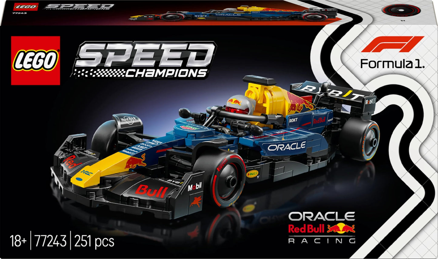 LEGO Speed Champions Ferrari SF-24 F1 Race Car Toy with a Collectible Formula 1 Driver Minifigure - Model Kits for 10+ Year Old Boys & Girls or Adult Motorsport Fans 77242