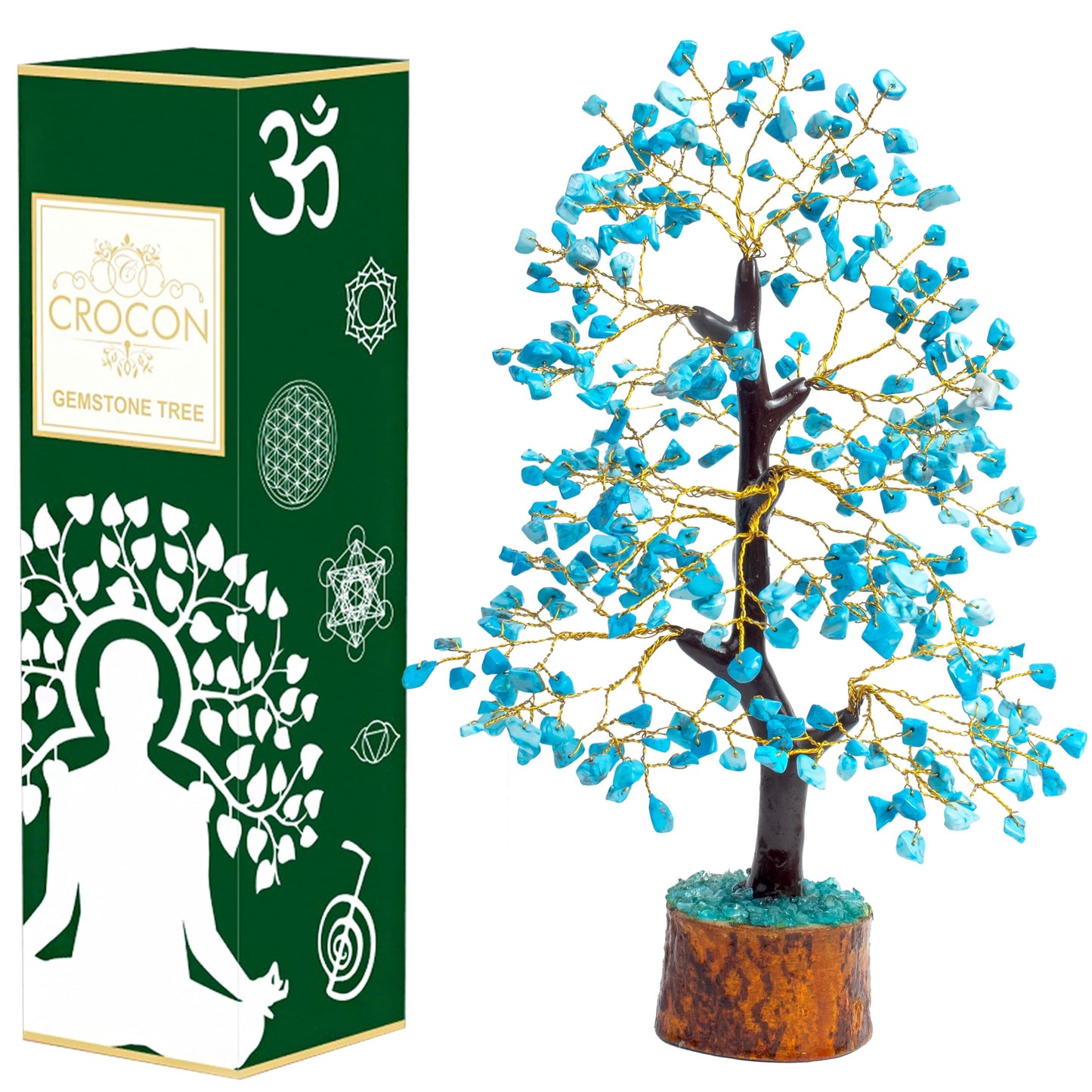 Green Jade Feng Shui Healing Crystals Tree of Life Handmade Gemstone Crystal Tree Bonsai for Spiritual Gifts Home Decor Present mum Gift for Women birthday gifts for men house warming gifts, 10-12"
