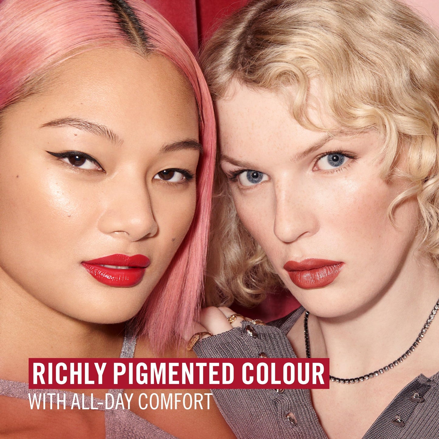Rimmel Lasting Finish Lipstick 006 Pink Blush, Creamy Satin Finish, Long Lasting 8 HR Wear, Comfortable Formula, Rich Pigment