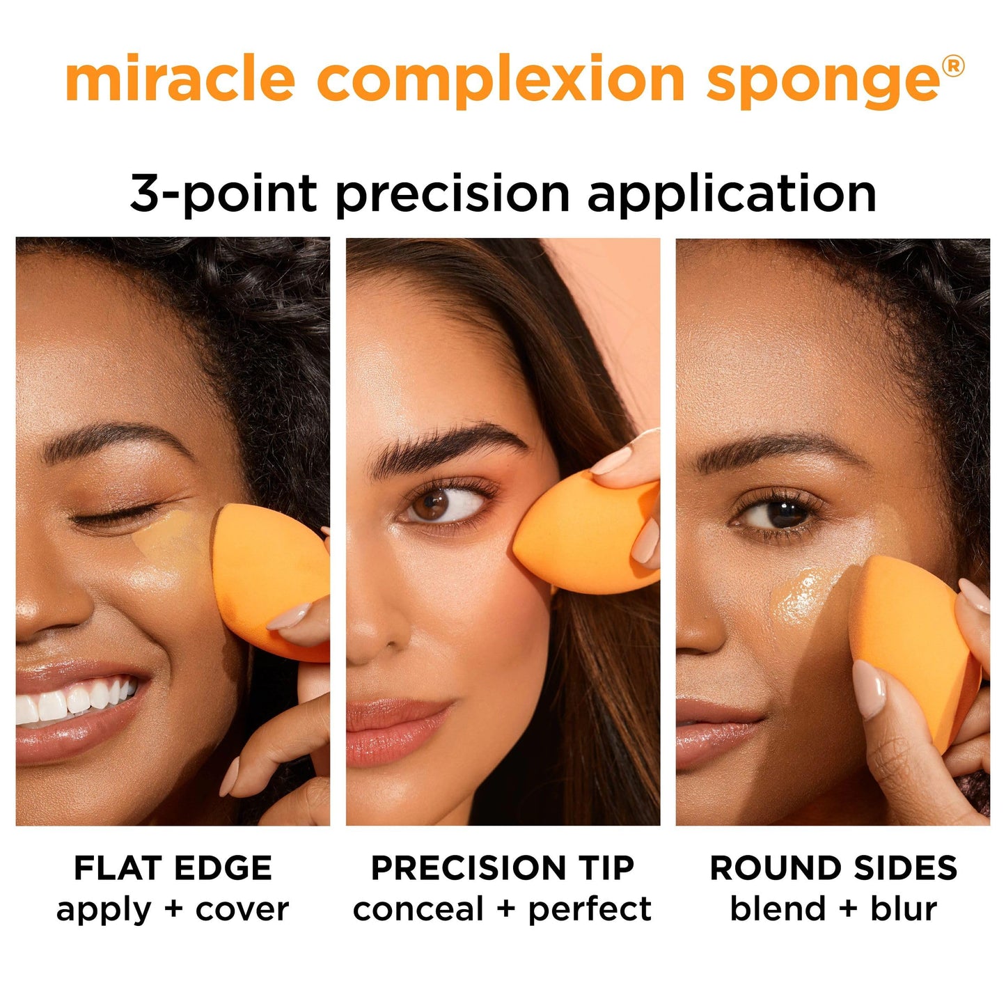 REAL TECHNIQUES,5 Count (Pack of 1) Everyday Essentials Makeup Brush Complete Face Set (Miracle Complexion Sponge, Expert Face, Blush, Setting and Deluxe Crease Brushes)