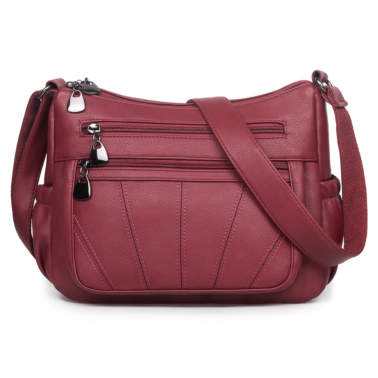 VOLGANIK ROCK White Medium Hobo Handbag for Women - Elegant Utility Cross-Body & Shoulder Bag - Work & Travel