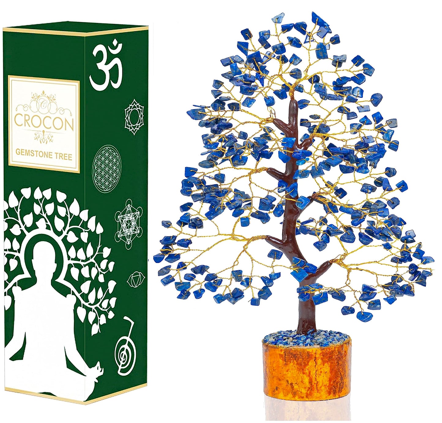 Green Jade Feng Shui Healing Crystals Tree of Life Handmade Gemstone Crystal Tree Bonsai for Spiritual Gifts Home Decor Present mum Gift for Women birthday gifts for men house warming gifts, 10-12"