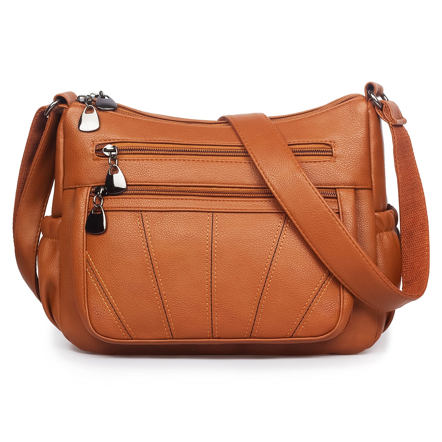 VOLGANIK ROCK White Medium Hobo Handbag for Women - Elegant Utility Cross-Body & Shoulder Bag - Work & Travel