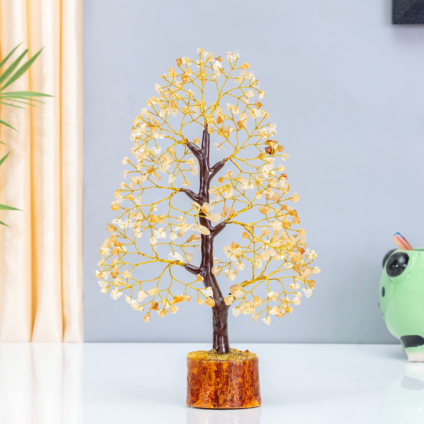 Green Jade Feng Shui Healing Crystals Tree of Life Handmade Gemstone Crystal Tree Bonsai for Spiritual Gifts Home Decor Present mum Gift for Women birthday gifts for men house warming gifts, 10-12"