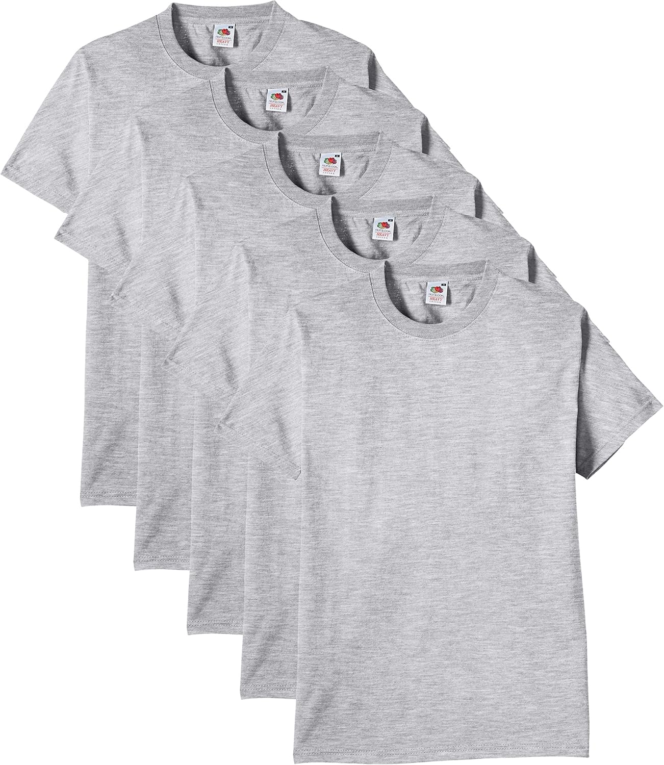Fruit of the Loom Men's Heavy T-Shirt Pack of 5
