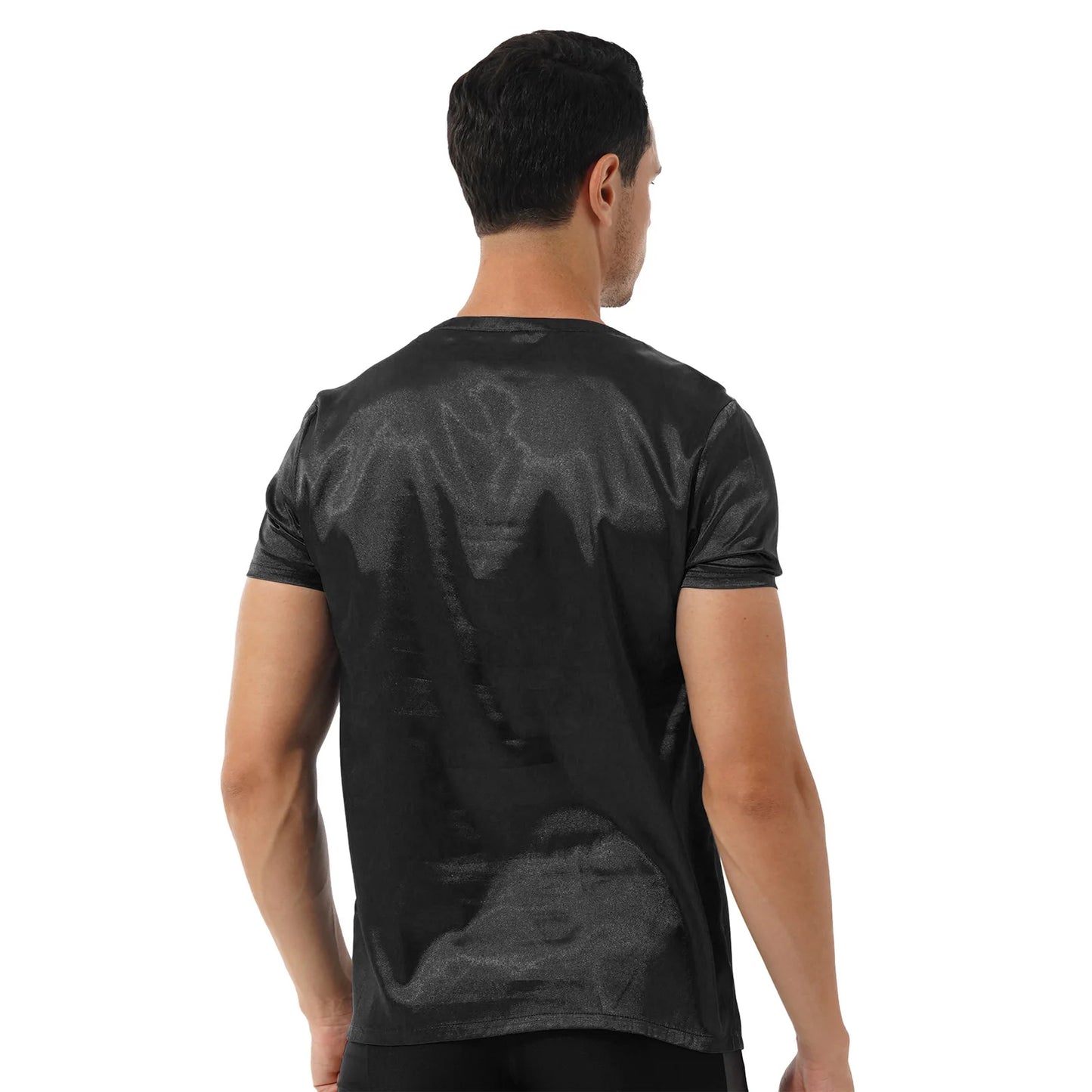 Men’s Satin V-Neck T-Shirt | Loungewear & Sleepwear