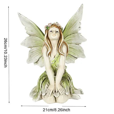 European style girl flower fairy home accessories resin elf girl ornaments fairy tale garden figurines crafts garden decoration