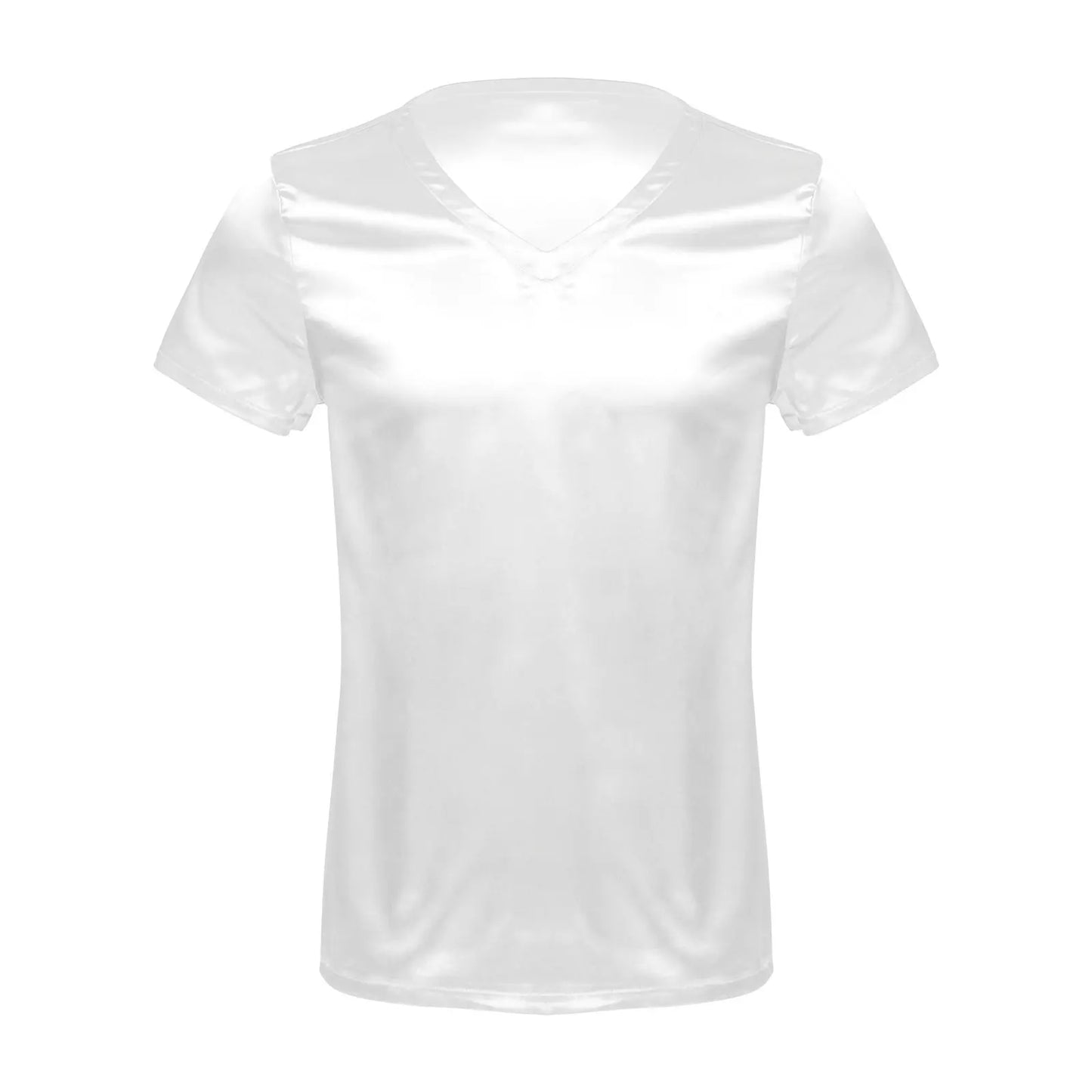 Men’s Satin V-Neck T-Shirt | Loungewear & Sleepwear