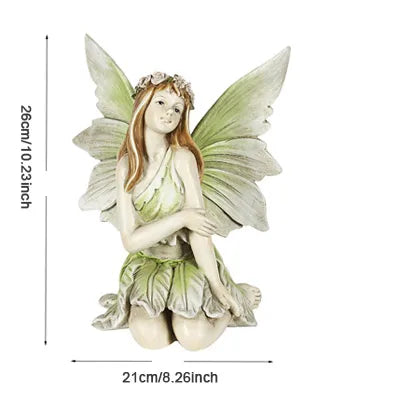 European style girl flower fairy home accessories resin elf girl ornaments fairy tale garden figurines crafts garden decoration