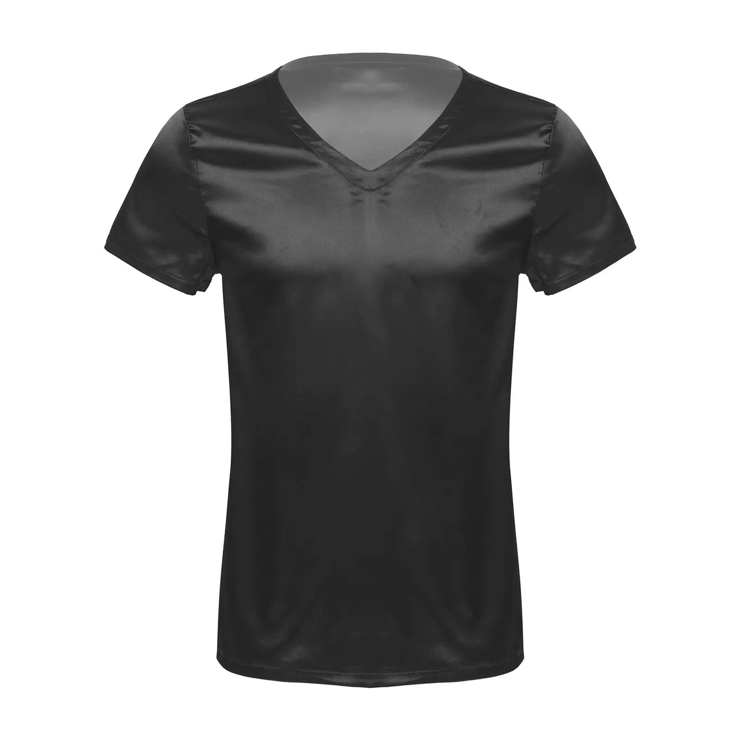 Men’s Satin V-Neck T-Shirt | Loungewear & Sleepwear
