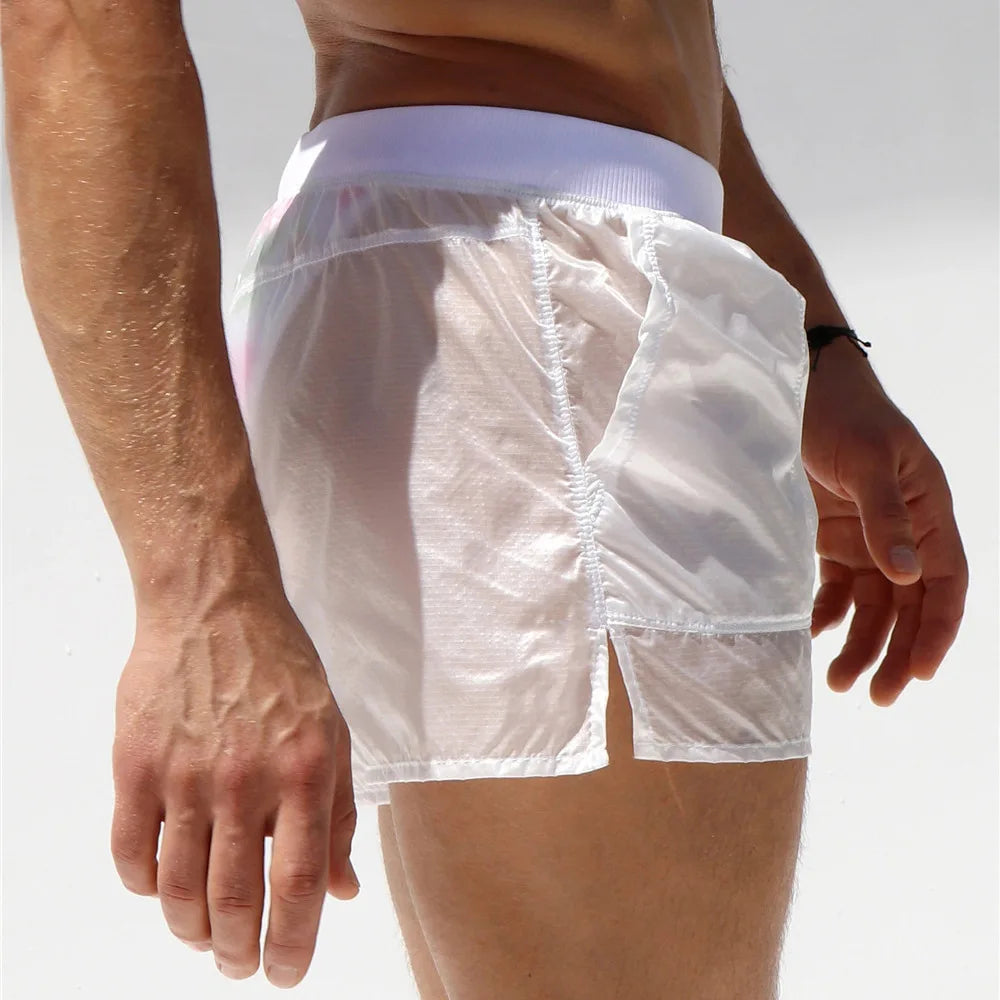 Men’s Transparent Quick-Dry Boardshorts | Swim & Gym Shorts