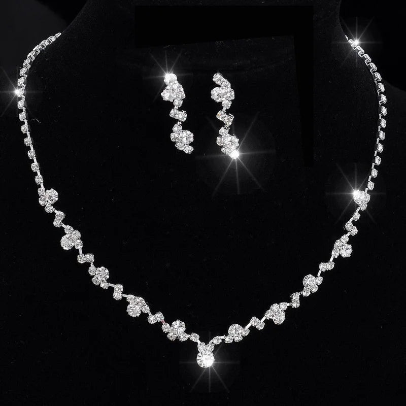 Fashion Women’s Necklace & Earrings Set | Bridal Jewelry
