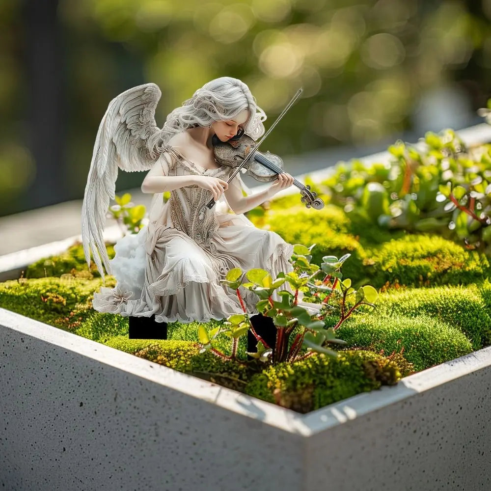 Micro Landscapes Acrylic Fairy Mini Figurine Cute Artificial Garden Floor Plugs Waterproof Creative Garden Stake Flower Pot