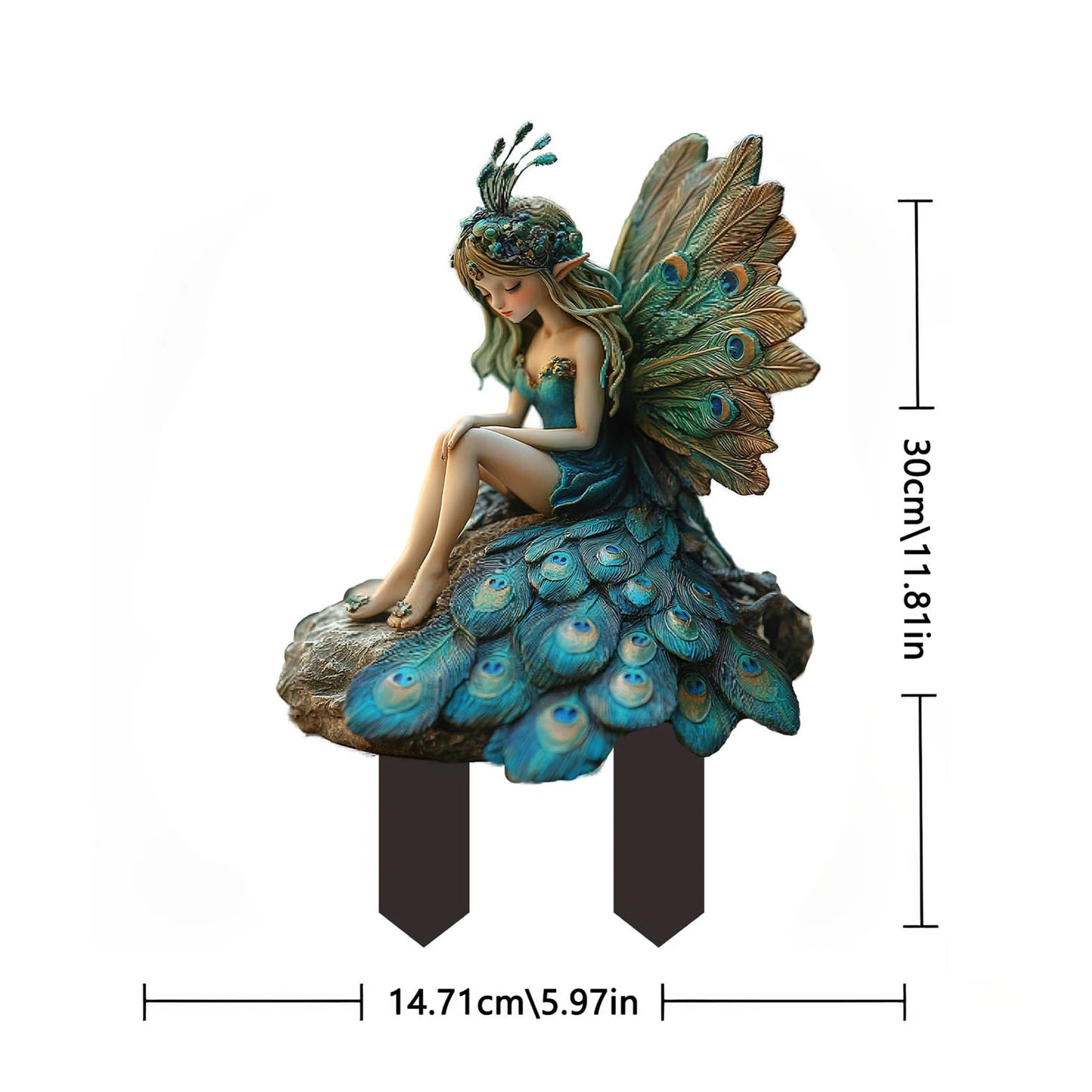 Fairy Garden Stakes Garden 2D Acrylic fairy Stakes Flower fairy outdoor ground plug Garden fairy ground plug for Yards Patio