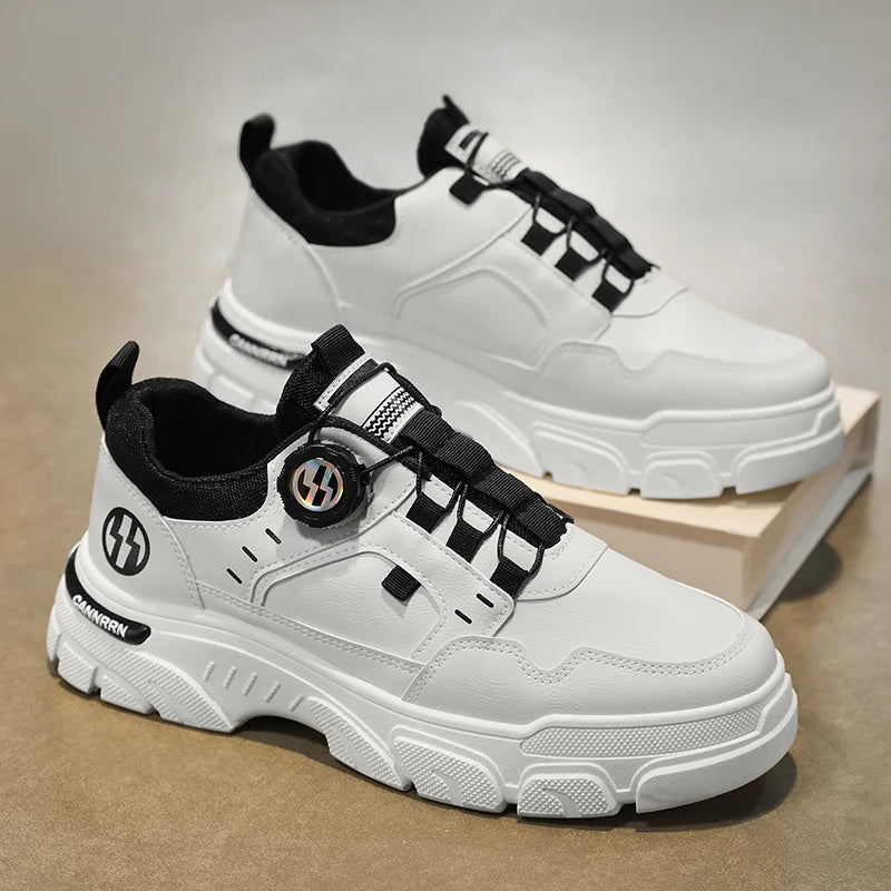 Men’s Autumn Winter Boots | Rotating Shoelaces Casual Outdoor