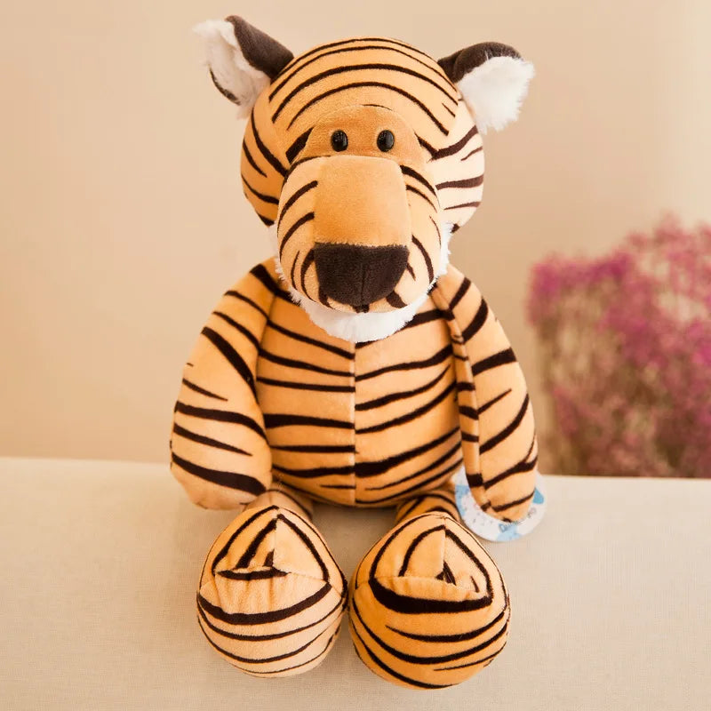 Stuffed Plush Animal Toys | Soft Jungle Lion, Tiger, Elephant & More