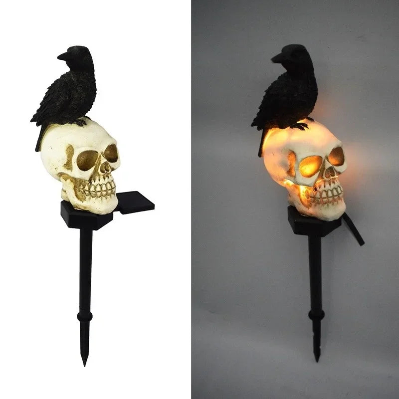 Outdoor Skeleton Ghost Light | Horror Grimace Decor for Garden